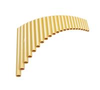 Lightweight Panpipes Handmade ABS Plastic G Key Panflute Woodwind Musical Instruments Golden(Right)