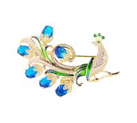 Lightweight Peacocks Brooch Only 11g Sturdy Alloy Resistant to Wear Elegant for Pairing with Scarves or Hats Ideal Gifts Elegant Brooch