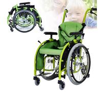 Lightweight Pediatric Wheelchair for Cerebral Palsy Kids - Foldable Self-Propelled Transport Chair with 220lbs Capacity