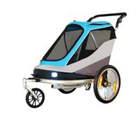 Lightweight Pet Stroller Can Be Connected to Bicycle Pet Trailer, Large Space Dog and Cat Cart, Go Out to Play Cart for Dogs/Cat On The Trip (Color : Sky-Blue)