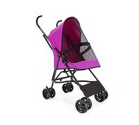 Lightweight Pet Stroller for Cats Puppy & Kitten Pet Strollers for Small Dogs Umbrella Structure Carrier Breathable Dog Prams Pushchairs for Small Dogs (Rose Red) (Rose Red)