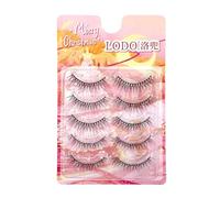 Lightweight Piece Colorful Blue-Violet Gradient Makeup Fake Looking Natural Eyelashes Festival Music Eyelashes L4A2