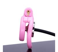 Lightweight Plastic Chastity Cage for Man Penis Exercise Flat Chastity Lock with 4 Sizes Rings Invisible Lock & Key Negative CB Lock Removable Catheter Sissy Negative Cover Sex Toys