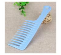 Lightweight Plastic Comb Large Wide-Tooth Curling Comb Thickened Household Detangler Hairbrush Can Be Hung For Both Dry And Wet Use multifunctional(Blu)