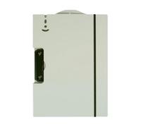 Lightweight Plastic Folder Thickened Flip-Top Folder Multi-Functional Hard-Shell Writing Board Large Capacity Can Be Hung Neat(Pale Green)