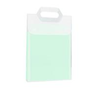 Lightweight Plastic Folder Transparent 13-Layer Insert Folder with Large Capacity Can Hold 280 A4 Sheets of Paper Easy to Carry Neat(Grn)
