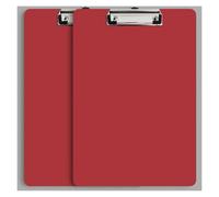 Lightweight Plastic Folder Vertical Hardened A4 Folder Pad with Graduated Lines Multi-Functional Can Hold 110 Sheets of Paper Neat(Rot,4cm/1.18)