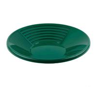 Lightweight Plastic Gold Pan 38cm Diameter Rust for proof Design with Flat Slot Bottom for Efficient Gold Nugget Recovery in Streams and Rivers Black Green Blue(green)
