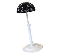 Lightweight plastic wigs stand with height adjustment wigs rack storage organised maintenance for home and an adjustable height wig holder for and driving