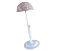 Lightweight plastic wigs stand with height adjustment wigs rack storage organised maintenance for home and an adjustable height wig holder for and driving