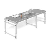 Lightweight Portable Camping TableAdjustable Height Aluminum Alloy with Handle for Outdoor nic Garden BBQ Par & Backyard Use