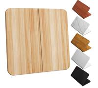 Lightweight Portable Folding Square Table Top Replacement - Elegant Light Walnut Finish (24"-38") - Perfect for Indoor/Outdoor Dining Events Picnics & Gatherings