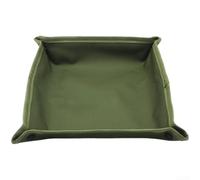 Lightweight Portable Folding Square Tray for Managing Outdoor Supplies Travel Essentials and Household Small Item Collections (L-Green)