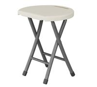 Lightweight Portable Folding Stool with Handle - 45.7cm 100kg Capacity Easy to Carry Seat for Camping Events Picnics Travel