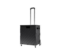 Lightweight Portable Folding Trolley Cart with Wheels & Telescopic Handle - Versatile Utility Handcart for Travel, Shopping, Moving, Office & Camping - Compact & Space-Saving Design