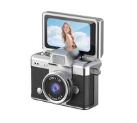 Lightweight Portable For Mini Camera with Flip Screen and Type C Charging for Everyday Use Scenarios (Black)