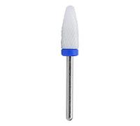 Lightweight Portable Nail Drill Bit Corn Head Shape Electric Grinding Machine Accessories for Carving Polishing Reshaping Nails Ceramic (Medium Matte M Blue Box)