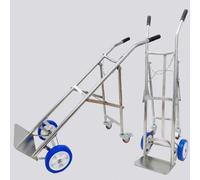Lightweight Portable Rolling, Stainless Steel Gas Cylinder Cart Trolley for Clinics, Single Capacity Oxygen Bracket