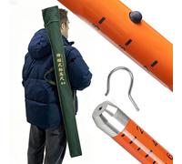 Lightweight Power Line Height Measuring Tool, 6 25 30 45 50 ft Foldable Distance Measurement Rod/Grade Stick, Surveying Equipment for Tree/Bridge/Construction Site(6 m/19.7 ft)