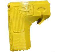 Lightweight Power Tool Dust Collector Adapter 232g Yellow | Two exhaust ports, for rapid sawdust clearance, fits standard table saws, for durable ABS plastic, workshop essential