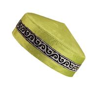 Lightweight Prayer Hat Saudi Arabia Hat Caps Soft Polyester Head Covers for Religious Observances Traditional Kazakhstan Ceremony Caps