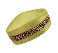Lightweight Prayer Hat Saudi Arabia Hat Caps Soft Polyester Head Covers for Religious Observances Traditional Kazakhstan Ceremony Caps