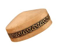 Lightweight Prayer Hat Saudi Arabia Hat Caps Soft Polyester Head Covers for Religious Observances Traditional Kazakhstan Ceremony Caps