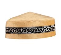 Lightweight Prayer Hat Saudi Arabia Hat Caps Soft Polyester Head Covers for Religious Observances Traditional Kazakhstan Ceremony Caps