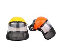Lightweight Protective Helmet for Garden Trimming, Adjustable Design for Enhanced Safety and Comfort (Separate net cover)