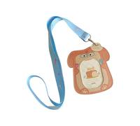 Lightweight PU Card Holder Sleeve Feature Playful Design and Multi Functional Pocket for Travel and Work Cartoon Card Case