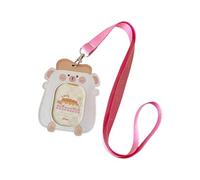 Lightweight PU Card Holder Sleeve Feature Playful Design and Multi Functional Pocket for Travel and Work Cartoon Card Case