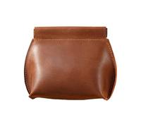 Lightweight PU Leather Coin Purse with Release Tab, Brown | PU Leather Compact Organizers for Cash Card Jewelry and Small Items Daily Use Travel Essential Case Practical