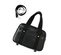 Lightweight PU Leather School Shoulder Bag for Student Laptop,Black S | PU leather,waterproof,dustproof,large capacity,fits laptop and books,handbag or crossbody,for school,work,travel