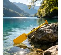 Lightweight PVC Kayak Paddle Portable Oar for Inflatable Boat (yellow)