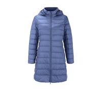 Lightweight Quilted Jacket Women's Long, Transition Coat with Removable Hood, Windproof, Warm Winter Coat, Long Sleeve Down Jacket, Down Look, Hooded Jacket, Slim Fit, Puffer Jacket, Quilted Leisure