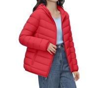 Lightweight quilted jacket, women's short, down ya, cuddly corner, women's blue puffer jacket, down winter jacket, windproof thermal jacket, fitted leisure jacket, warm sweat jacket, cuddly quilted