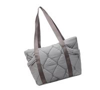 Lightweight Quilted Underarm Bag With Comfortable Strap Wear Resistant Fabric For Women Daily Commute Travel Essential, Gray, As the pic show