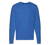 Lightweight Raglan Sweatshirt Fleece Cotton Blend Jumper Top Fruit of the Loom