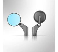 Lightweight Rearview Mirro Foldable 8 10MM Mirror For Motorcycle Round Small Side Mirror Universal For X-MAX For NMAX For Suzuki(Black 1)