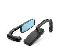 Lightweight Rearview Mirro Motorcycle Rearview Mirror Aluminum Alloy Side Mirror 8 10MM Universal For FZ6 For FZ8 For FZ09 For PCX 150 160 For Z650(Black)
