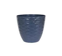 Lightweight Recycled Plastic Garden Pot Planter with Drainage Holes | UV Resistant & Frostproof | Windermere Blue 38cm