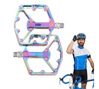 Lightweight Replacement Bike Pedals with DU Bearings | With non-slip cleats for cycling, hiking, walking, travel, training men and women