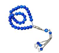 Lightweight Resin Rosary Necklace 33 Beads Adjustable Jewelry for Mindfulness & Buddhist Rituals Smooth Beads
