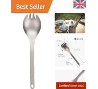Lightweight Reusable Titanium Spork - for Eco-Friendly Use
