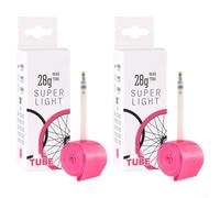 Lightweight Road Bike Inner Tubes Pack of Two 700x1832C with Secure For Presta Valve Connection (PV45mm)