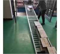 Lightweight Roller Conveyor, Non-Powered Roller Transporter, 2.5cm Galvanized Steel Rollers, Silver e, 30cm & 100cm Widths, Ideal for Efficient Material Handling