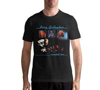 Lightweight Rory-Gallagher Shirt for Mens Fun Shirt Fashion Top Classic Tee Black