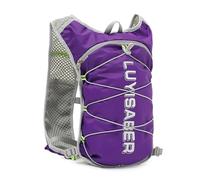 Lightweight Running Hydration Vest Backpack with Reflective Design, Breathable Sports Vest for Men & Women, Ideal for Marathon, Trail Running, Cycling & Outdoor Activities (Purple)