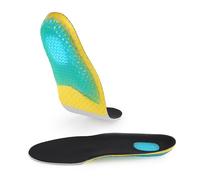 Lightweight Running Shoe Insoles with Gel Heel,Comfort Memory Foam Sport Active Cushion Shoe Inserts for Men and Womem,Plantar Fasciitis Relief,Arch Support