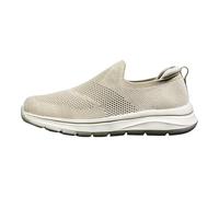 Lightweight Running Shoes Men's Without Laces Running Shoes - Mesh Breathable Trainers Trainers - Slip On Flat Leisure Shoes Tennis Fitness Jogging Training Shoes Comfort Shoes Summer Shoes, beige, 12
